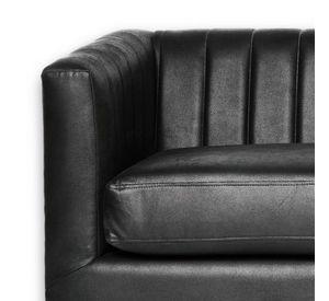 SOFA BRESCIA 3C CUERO KENTUCKY NEGRO
