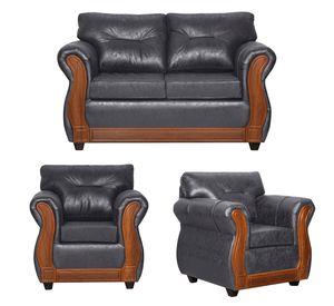 Juego de Living 2 1 1 Toronto Gris