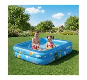 Piscina Inflable Rectangular Acolchada Pequeña Niños Verano