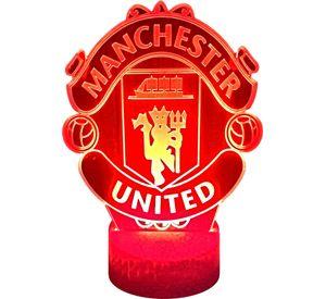 Lámpara ilusión 3D De Manchester United Inglaterra 7 Colores Led