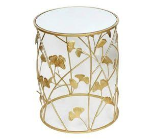Mesa Auxiliar Acento Ginkgo Elegante Diseño Escultural Jhn