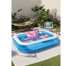 Piscina Inflable Rectangular 262x175x51 CM Color Azul