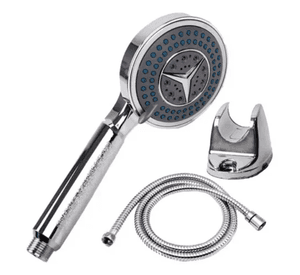Kit De Ducha Completo Cabezal Circular Soporte Flexible 1 5m