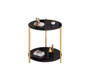 Mesa Lateral redonda diseño mármol 40cm Chic Home