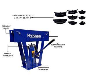 Dobladora De Tubos 16 Ton, 8 Matrices 1/2 A 3 Mykkon