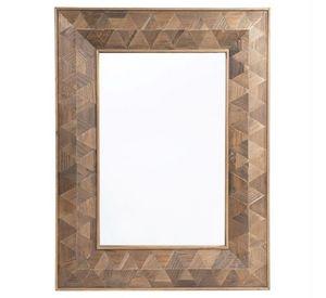 Espejo Lidoga rectangular de madera de olmo