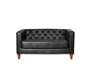 SOFA BRESCIA 2C CUERO KENTUCKY NEGRO