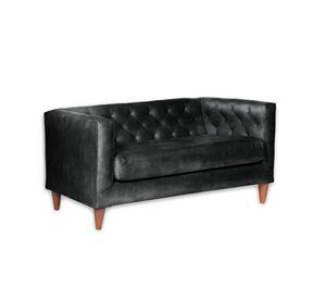 SOFA BRESCIA 2C CUERO KENTUCKY NEGRO