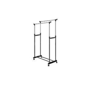 Perchero Doble Organizador Colgador Ruedas