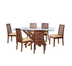 Juego De Comedor Merida 6 Sillas Tenerife Pu Beige