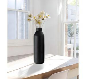 Florero Decorativo Jarrón Cerámica Alto Mesa Negro Jhn