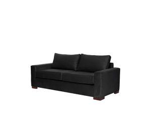 SOFA LIVORNO 3C TELA VELVET NEGRO