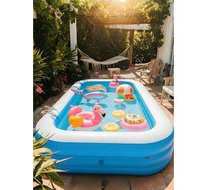 Piscina Inflable Rectangular 305x183x60cm Color Azul