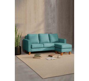 SECCIONAL VENECIA INTERCAMBIABLE TELA VELVET TURQUESA