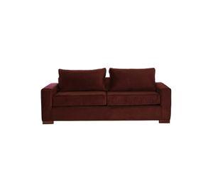 SOFA LIVORNO 3C TELA VELVET CHOCOLATE