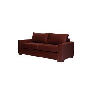 SOFA LIVORNO 3C TELA VELVET CHOCOLATE