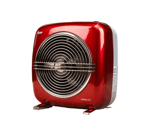Pack X2 Termoventilador Vintage Ht2000b Estilo Cl sico Rojo