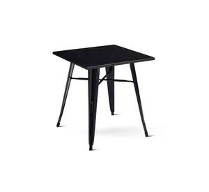 Mesa Metal Tolix Negra 70x70 cm