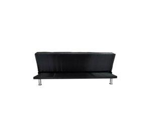 Futón Sofá Cama Ajustable 170x50x40 CM Negro