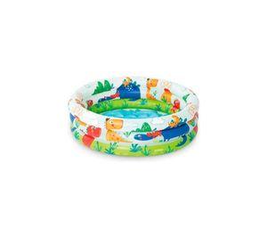 Piscina inflable redonda dinosaurio multicolor