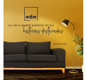 Sofá Basalto Chenille Tipo Lino Grafito 3 Cuerpos