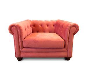 SOFA FLORENCIA 1C TELA VELVET PALO ROSA