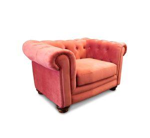 SOFA FLORENCIA 1C TELA VELVET PALO ROSA