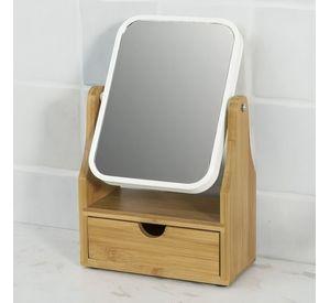 Espejo De Maquillaje Rotacion 360 Espejo De Mesa Con Cajon
