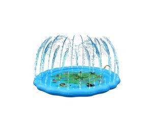 Piscina Alfombra Infantil Regadera Agua 150 CM Azul