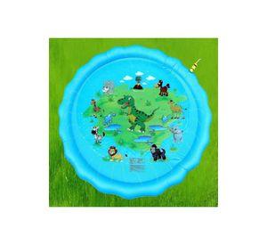 Piscina Alfombra Infantil Regadera Agua 150 CM Azul