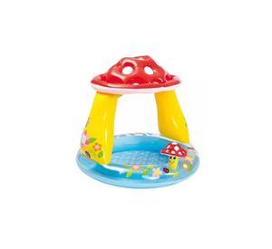 Piscina inflable champiñón multicolor