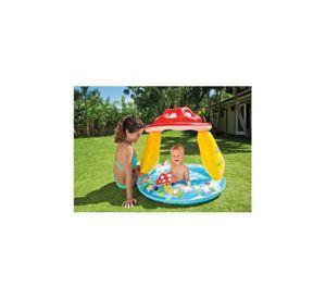 Piscina inflable champiñón multicolor