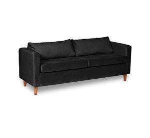 SOFA SICILIA 3C TELA VELVET NEGRO