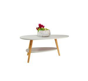 Mesa de Centro Ovoide dos Niveles 90x50x42cm