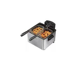 Freidora industrial de aceite doble 7.5L, acero inoxidable