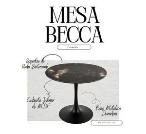 Mesa Redonda 80 cm Tulip Piedra