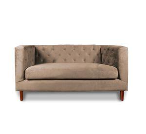 SOFA BRESCIA 2C TELA VELVET VIVIAN CAFÉ