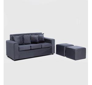 SOFA PARIS + 2 POUF FELPA