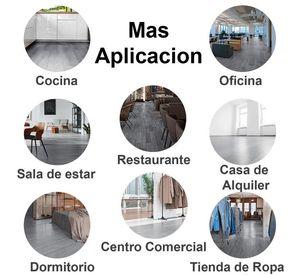 Piso Vinilico Autoadhesivo 1 Caja 5m2 Antideslizante 36 Und Gris Griego