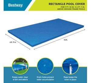 Lona Cobertor de Piscina Rectangular 3.00m x 2.01m Bestway