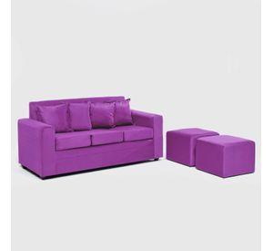 SOFA PARIS + 2 POUF FELPA