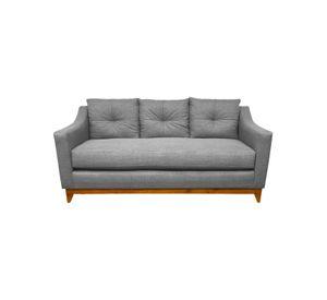 SOFÁ CARRERA CHENILLE GRIS 3 CUERPOS