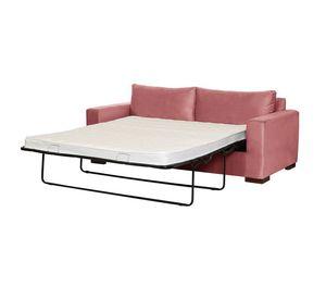 Sofa Cama Livorno 2Pl Tela Velvet Palo Rosa