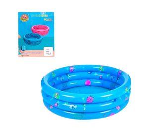 Piscina Inflable Redonda Niños 120 Cm Verano Celeste
