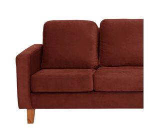 SOFA VENECIA 3C TELA VELVET CHOCOLATE