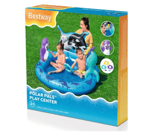 Piscina Inflable Ártico - Centro juegos 84 L - 73x134x131 cm