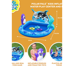 Piscina Inflable Ártico - Centro juegos 84 L - 73x134x131 cm