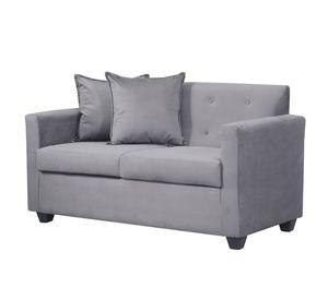 Sofa 2c Gramado tela Gris 130x70x83