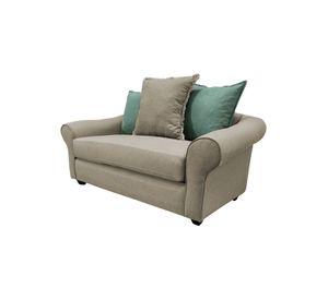SOFÁ PRAT CHENILLE BEIGE 2 CUERPOS