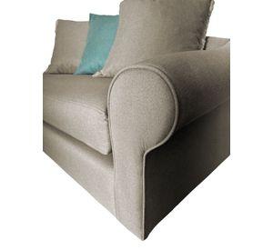 SOFÁ PRAT CHENILLE BEIGE 2 CUERPOS